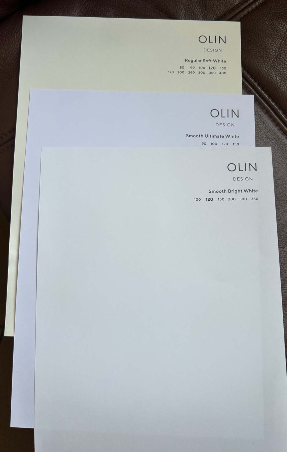 Olin Design, Regular Soft White, 300 g/m2