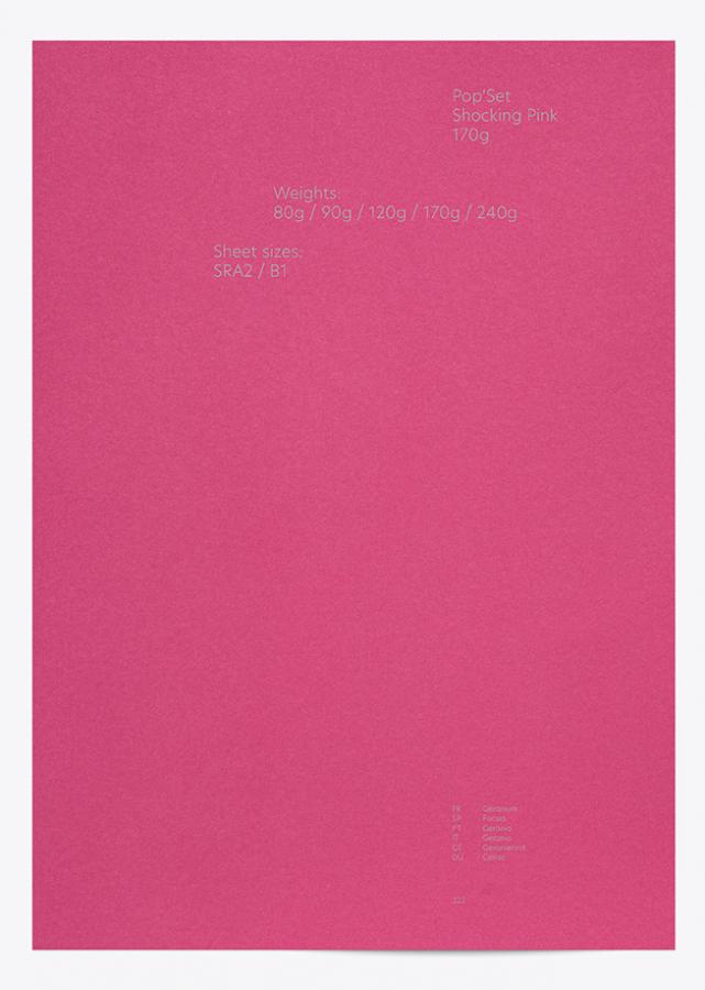 Pop'Set, Shocking Pink, 240 g/m2