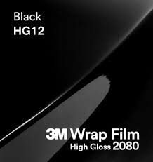 3M 2080-HG12 High Gloss Black, rozmer 1,52m x 0,6m