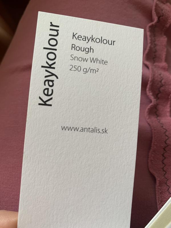 Keaykolour Rough Snow White, 250 g/m2