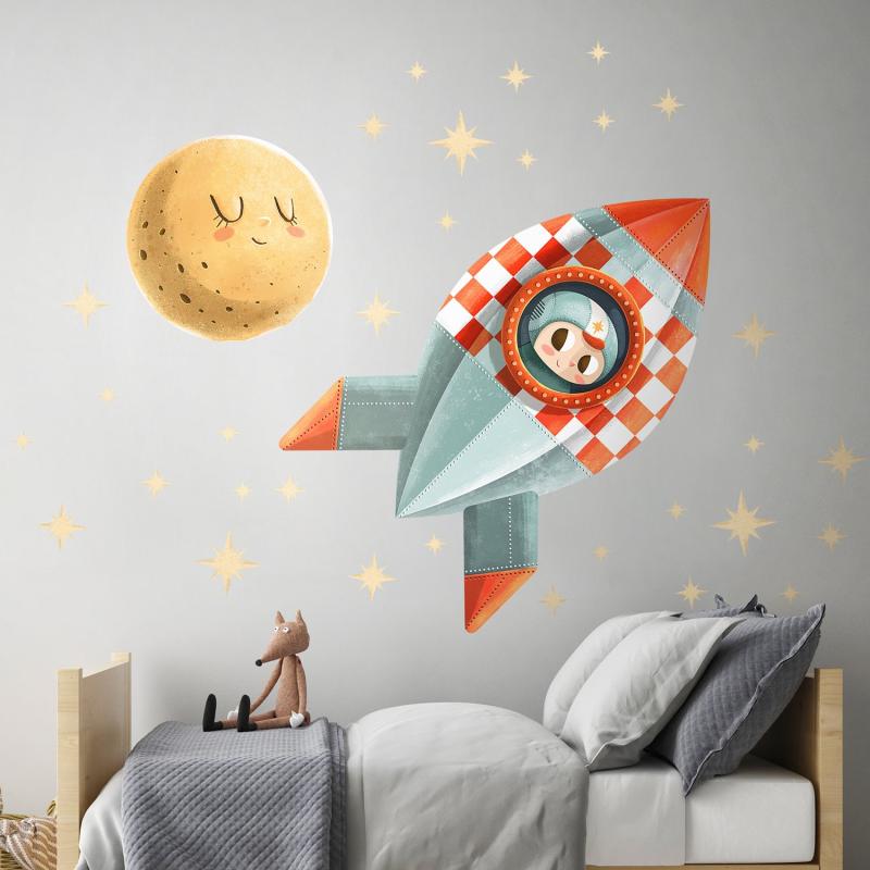 Space Rider S_Coala Silky Wallcover Textile - samolepiace tkané tapety