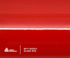 Avery Gloss Red, rozmer 1,52m x 1,9m