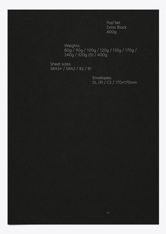 Pop'Set, Extra Black, 320 g/m2