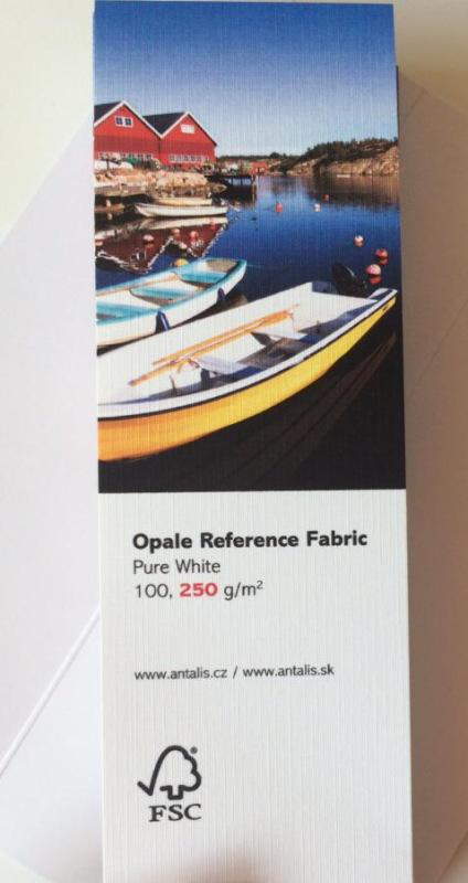Opale Fabric Pure White, 250g,A4 1