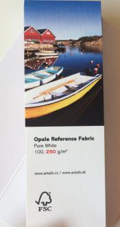 Opale Fabric, Pure White, 250 g/m2