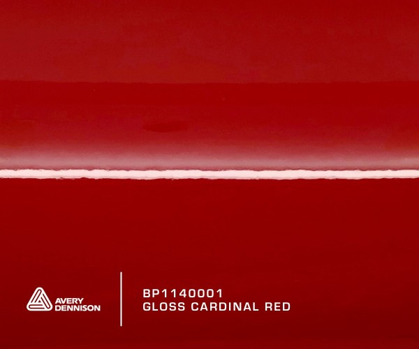 Avery Gloss Cardinal Red, rozmer 1,52m x 2m
