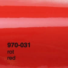Oracal 970RA-031 Red, rozmer 1,52m x 1m