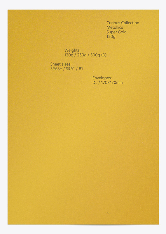 Curious Metallics, Super Gold, 120 g/m2